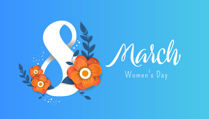 8 march Happy. Women's Day. 