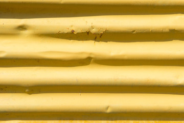 Yellow Corrugated Iron Sheet for Backgrounds