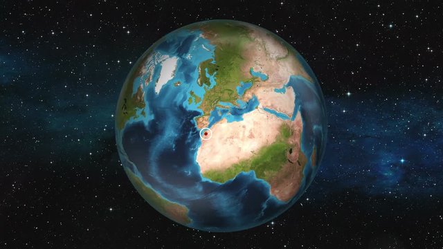 Earth Zoom In - Rabat, Morocco