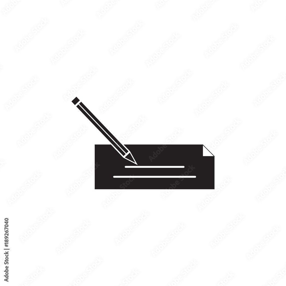 Poster check icon. element of gambling for mobile concept and web apps. thin vector icon for website design