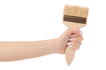 Brush for paint in hand