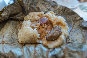 Hong Kong style Lotus leaf Steamed rice, Manila