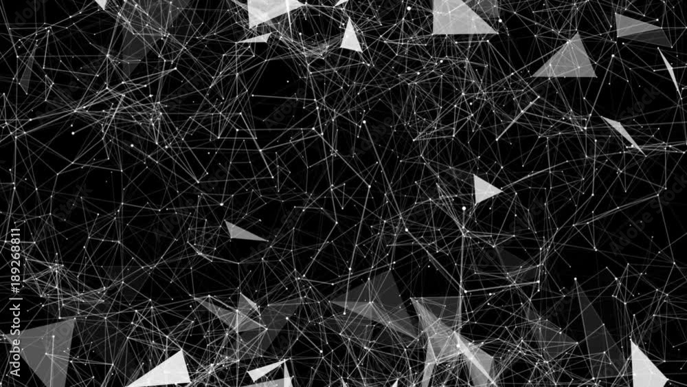 Poster web morphing. cinematic plexus background. seamless loop.