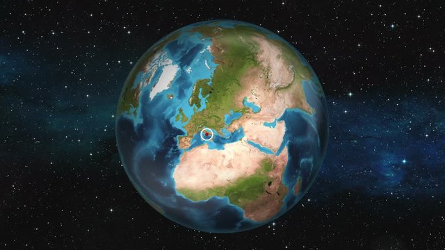Earth Zoom In - Rome, Italy