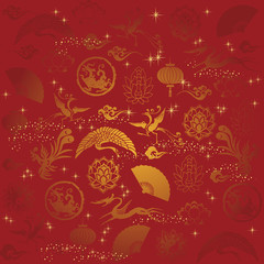 Chinese traditional element background
