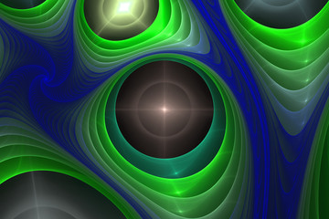 Beautiful fractal wallpaper black and colorful geometric shapes illustrate space universe magic frequency explosion galaxy or galaxies.