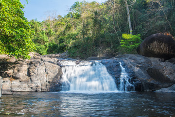 Fototapeta na wymiar Nangrong Waterfall l,Nakhon Nayok in Thailand