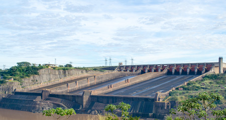 spillway of the Itaipu dam.
