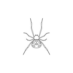 spider jumper icon. Insect world elements icon. Premium quality graphic design icon. Simple line icon for websites, web design, mobile app, info graphics