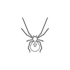 spider icon. Insect world elements icon. Premium quality graphic design icon. Simple line icon for websites, web design, mobile app, info graphics