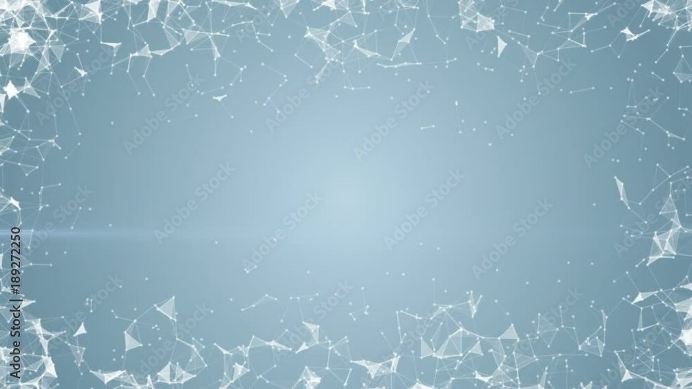 Poster elegant modern frame. place for text. cinematic plexus background. seamless loop.