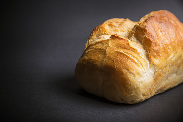 Bread  on dark background