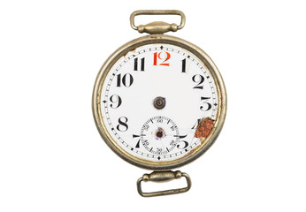 Vintage watch on white