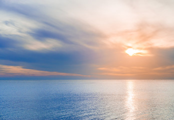 Sunrise in the morning