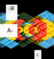 Colorful abstract shapes background