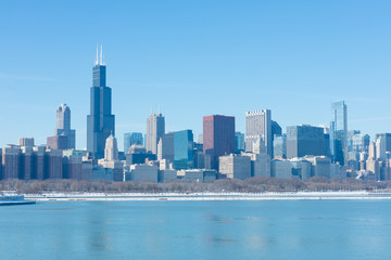 Fototapeta na wymiar Winter in Chicago