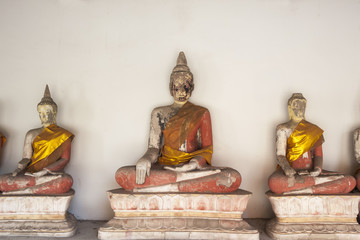 The Buddha statue in Ayutthaya