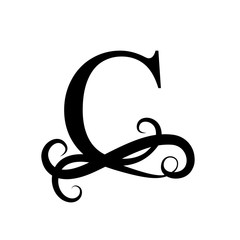 Capital Letter For Monograms And Logos Beautiful Letter Black