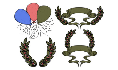 Happy Anniversary Template Set