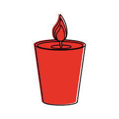 Spa candle isolated icon vector illustration graphic design