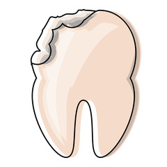 Fototapeta premium broken tooth icon 