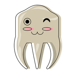 kawaii tooth icon image