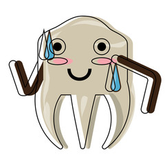kawaii tooth icon image