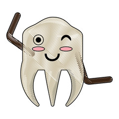 kawaii tooth icon image
