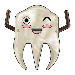 kawaii tooth icon image