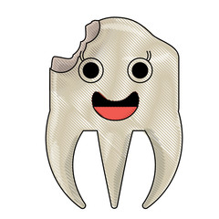 kawaii tooth icon image