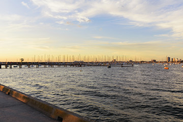 Fototapeta premium Melbourne City, St. Kilda Pier