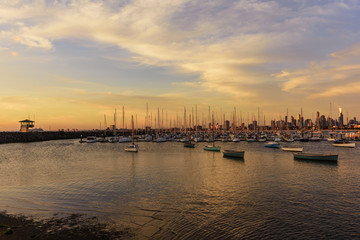 Fototapeta na wymiar Melbourne City, St. Kilda Pier