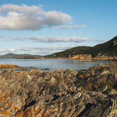 Fototapeta premium Beautiful beach view of Rocky Cape in Tasmania, Australia.