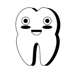 kawaii tooth icon image