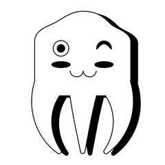 kawaii tooth icon image