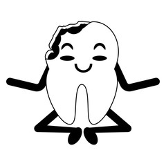 kawaii tooth icon image