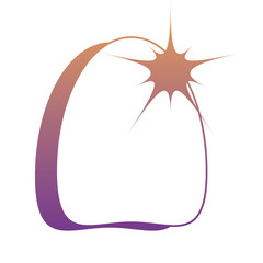 tooth with pain icon