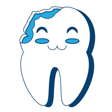 kawaii tooth icon image