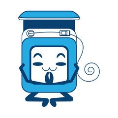 kawaii dental floss icon