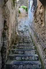 Fototapeta na wymiar Italy Calabria amalfi coast positano stairs