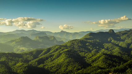 Landscape of nature in Mae Hong Son, Thailand.