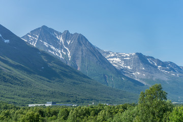 Fototapeta premium Norway, Mountains near Narvik