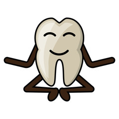 kawaii tooth icon image