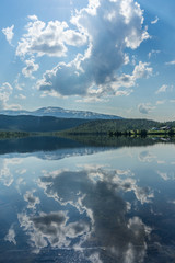 Norway, Storvatnet lake view