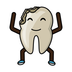 kawaii tooth icon image