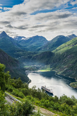 Obraz na płótnie Canvas Norway, Geiranger landscape