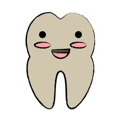 kawaii tooth icon image