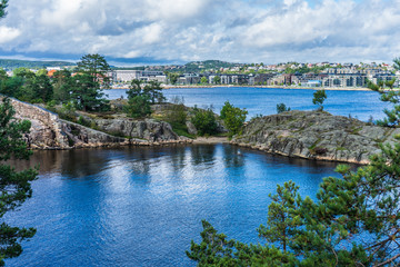 Fototapeta na wymiar Norway, Kristiansand cityscape