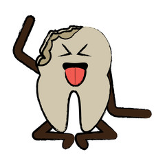 kawaii tooth icon image