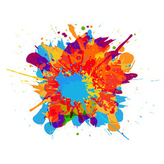 abstract vector splatter color background. illustration vector design